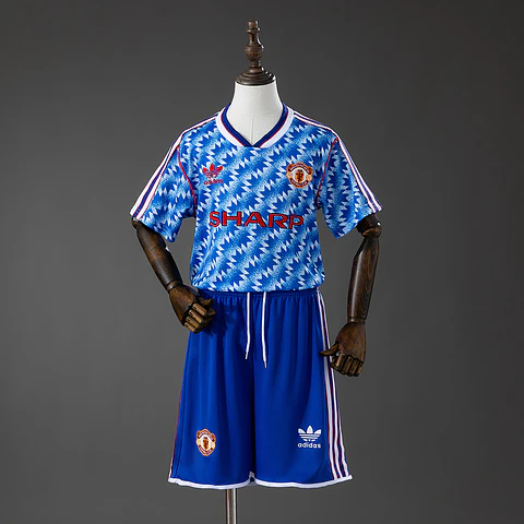 1990-92 Manchester United Away Kids Kit