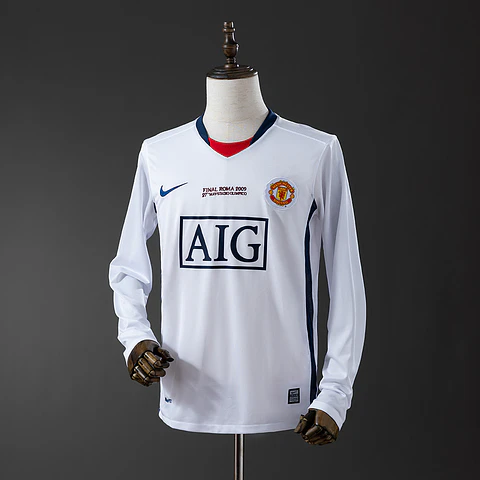 2008-09 Manchester United Away Long Sleeve Jersey