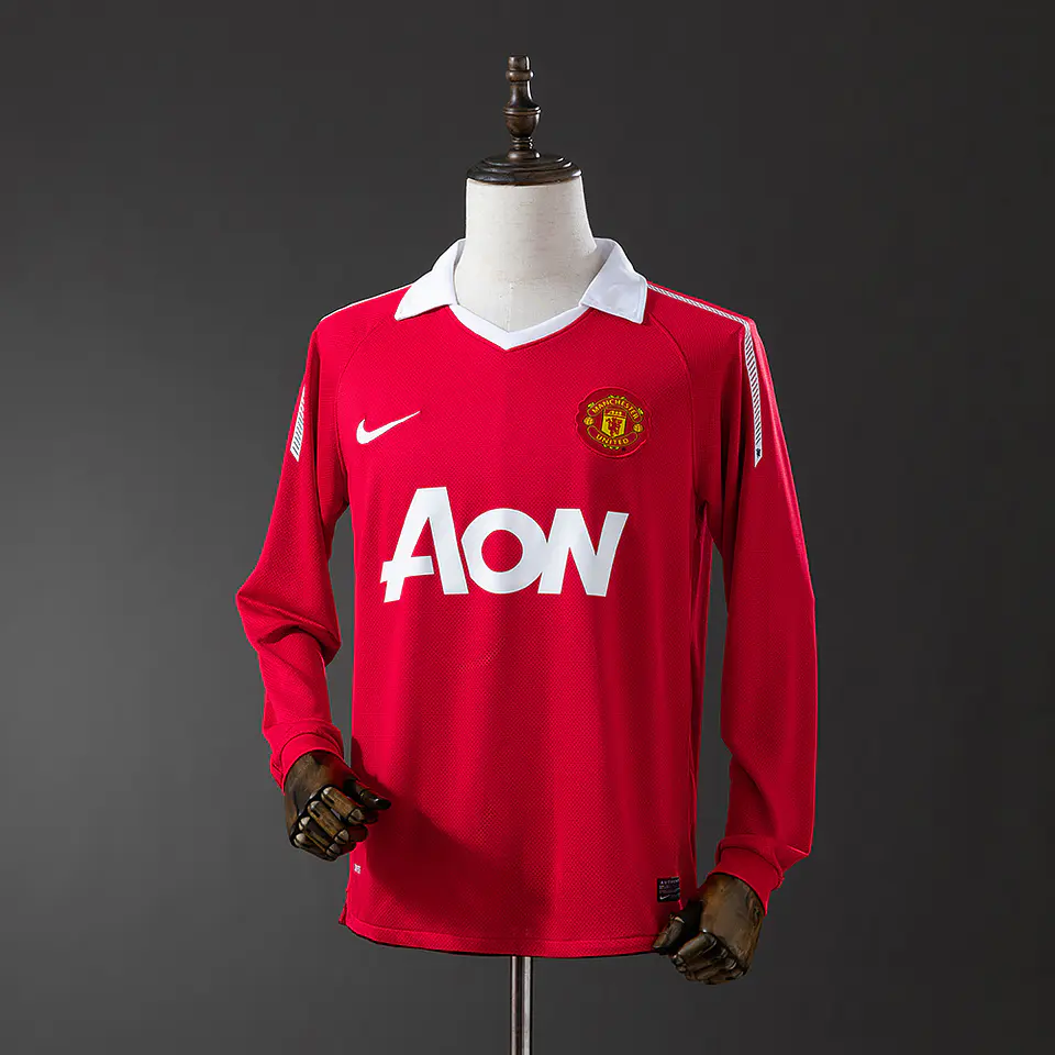 2010-11 Manchester United Home Long Sleeve Jersey 1