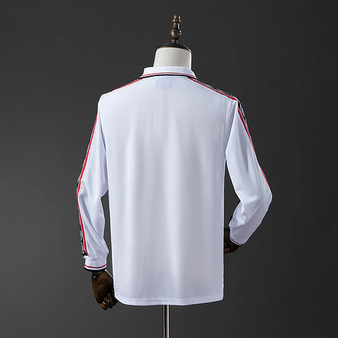 1998-00 Manchester United White Long Sleeve Jersey