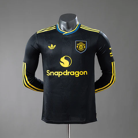 2025-26 Manchester United Third Long Sleeve Player Edition Jersey