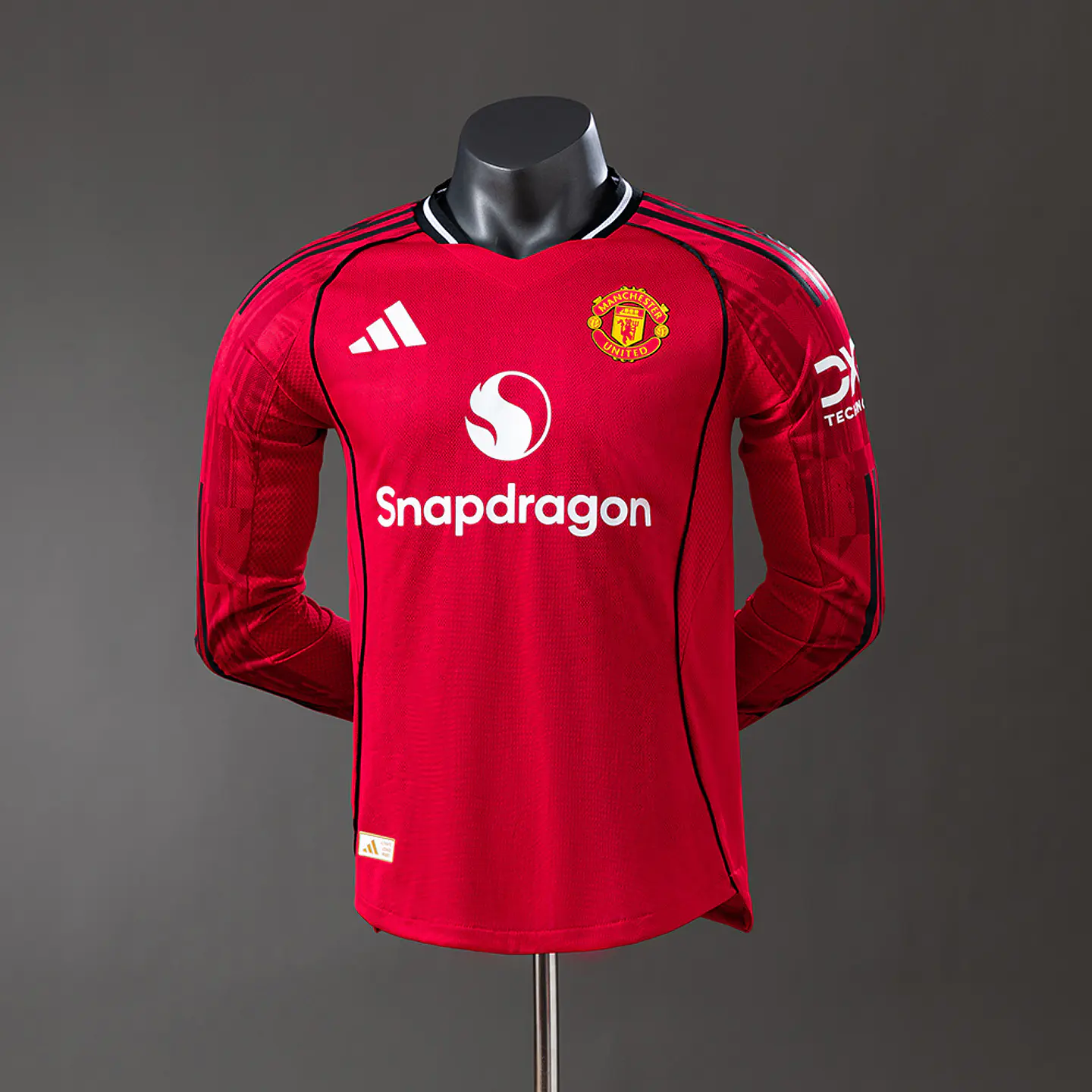 2025-26 Manchester United Home Long Sleeve Player Edition Jersey 1