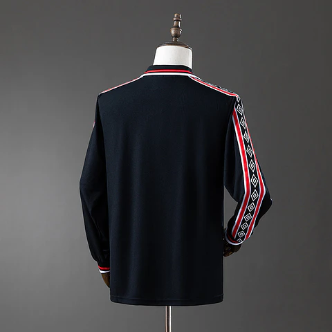 1998-00 Manchester United Black Long Sleeve Jersey