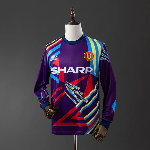 1992-93 Manchester United Purple Goalkeeper Long Sleeve Jersey