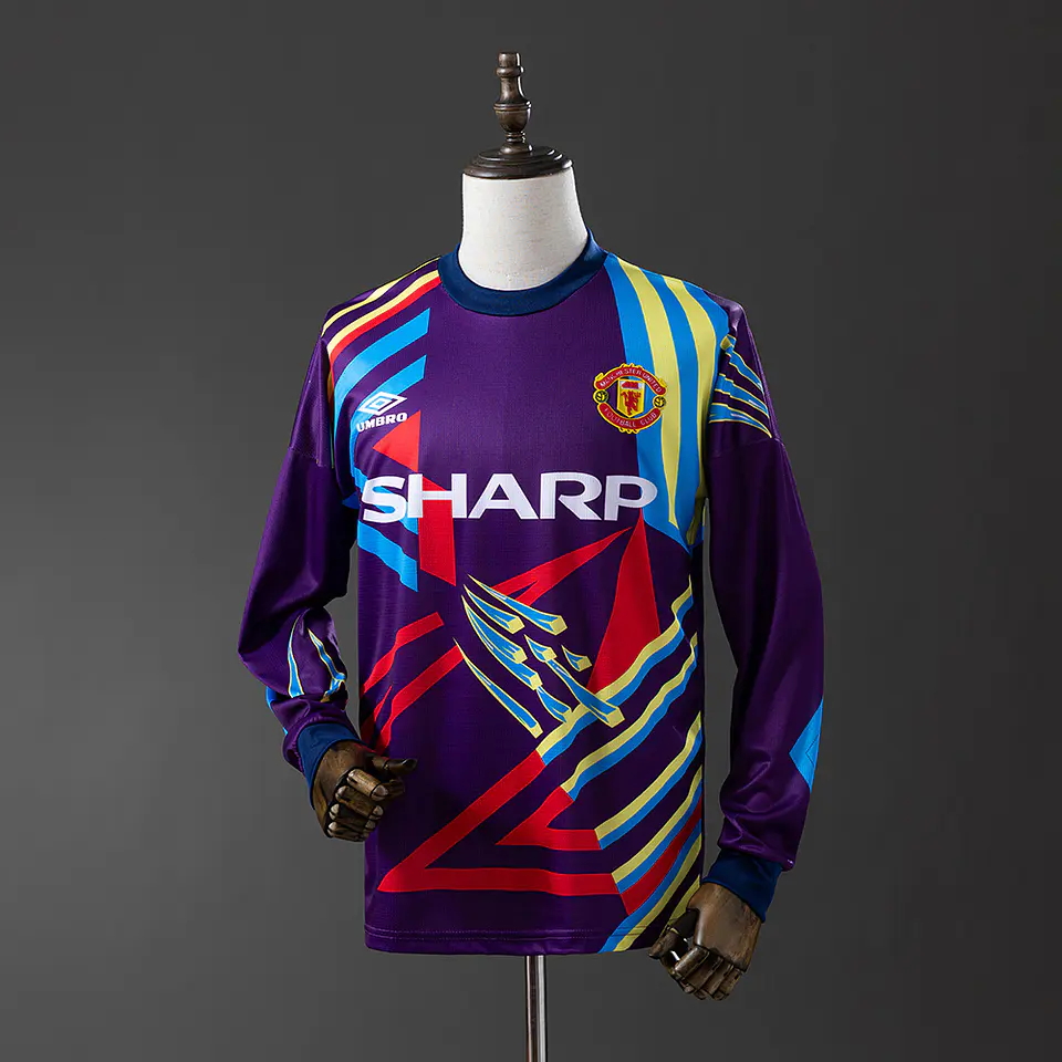 1992-93 Manchester United Purple Goalkeeper Long Sleeve Jersey 1
