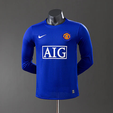 2008-09 Manchester United Third Long Sleeve Player Edition Jersey