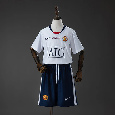 2008-09 Manchester United Away Kids Kit