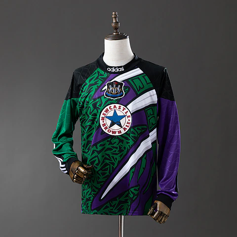 1995-96 Newcastle Green/Purple Goalkeeper Long Sleeve Jersey