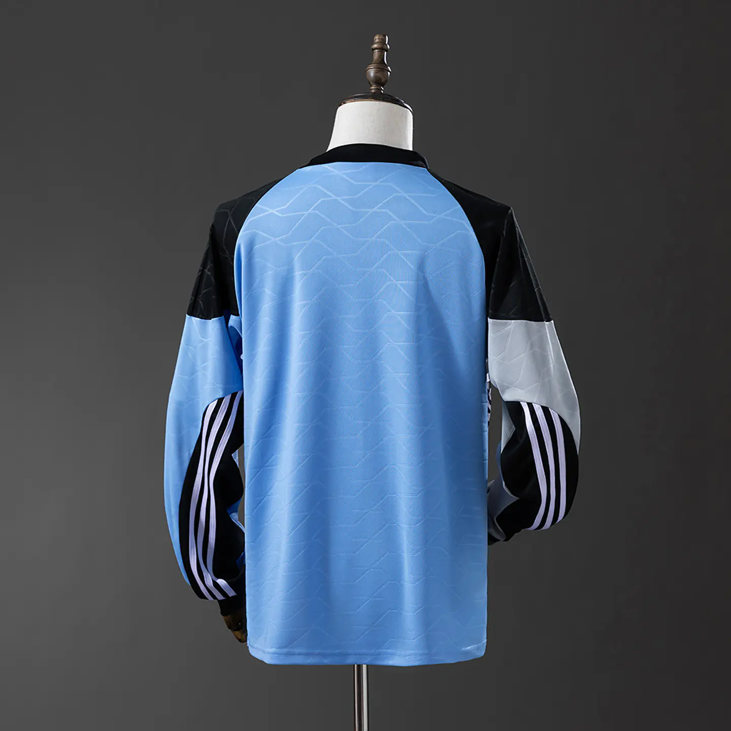 1995-96 Newcastle Grey/Blue Goalkeeper Long Sleeve Jersey 2