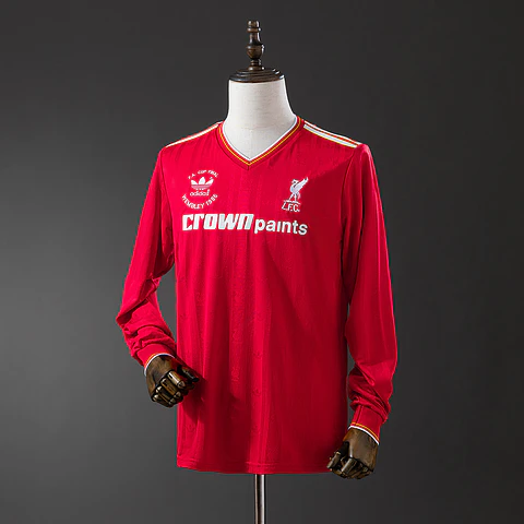 1985-86 Liverpool Home Long Sleeve Jersey