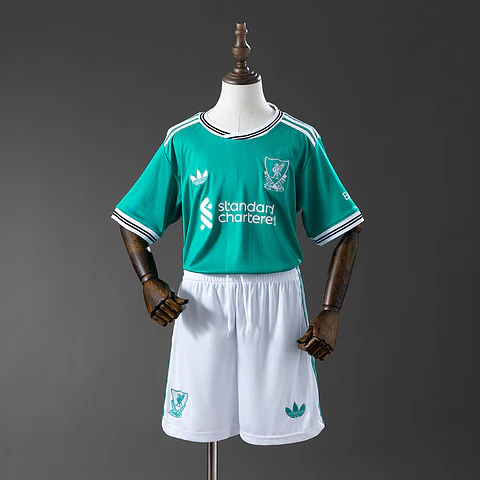 2025-26 Liverpool Third Kids Kit