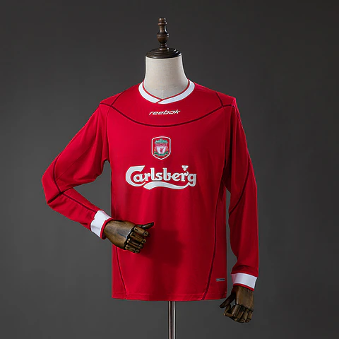2002-04 Liverpool Home Long Sleeve Jersey