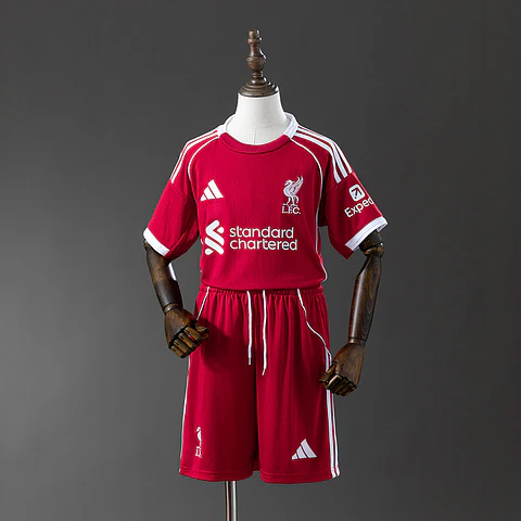 2025-26 Liverpool Home Kids Kit