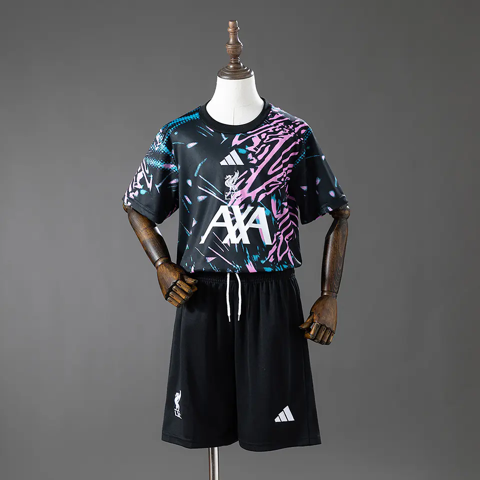 2025-26 Liverpool Pre-Match Kids Kit 1
