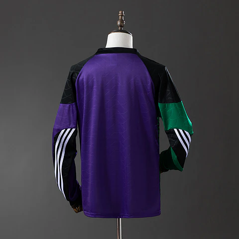1995-96 Liverpool Green/Purple Goalkeeper Long Sleeve Jersey