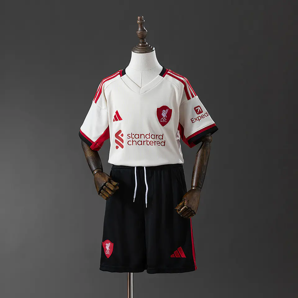 2025-26 Liverpool Away Kids Kit 1