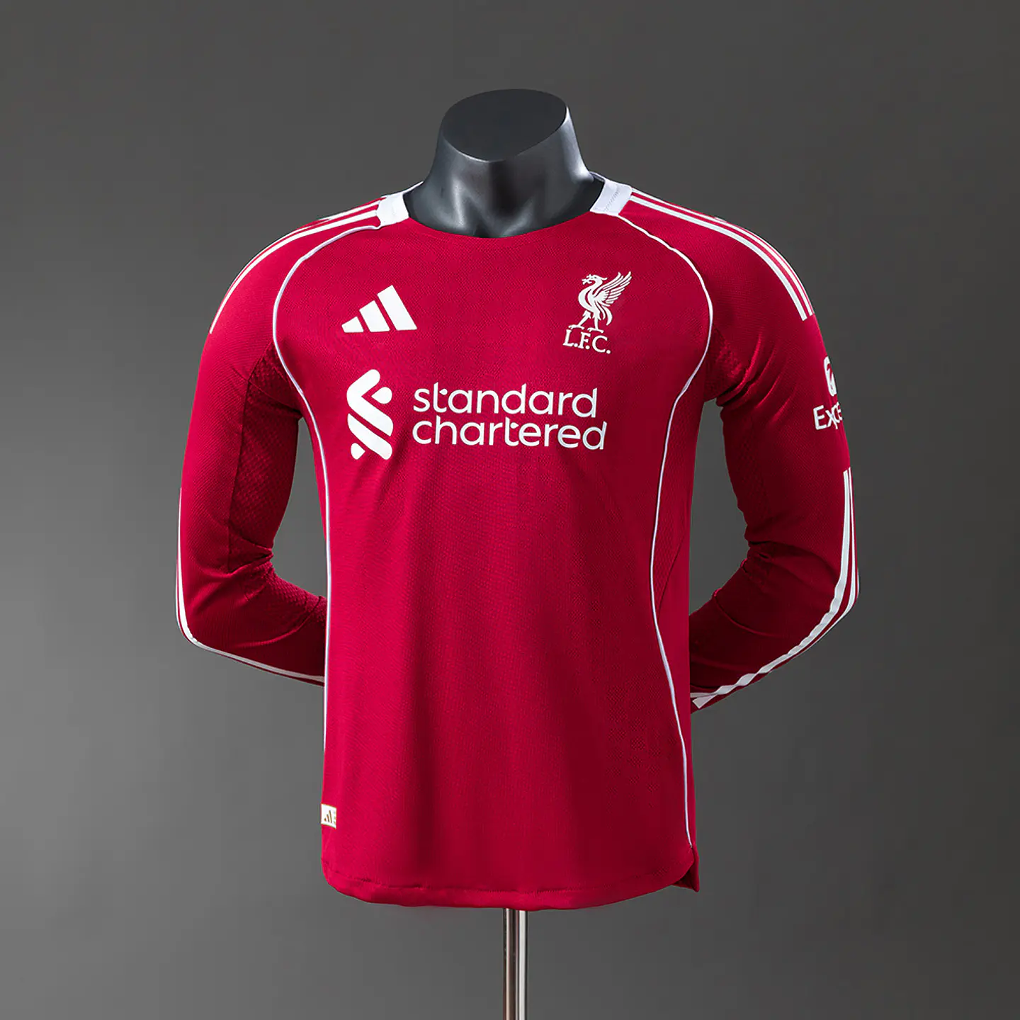 2025-26 Liverpool Home Long Sleeve Player Edition Jersey 1