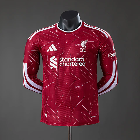 2026-27 Liverpool Home Long Sleeve Player Edition Jersey