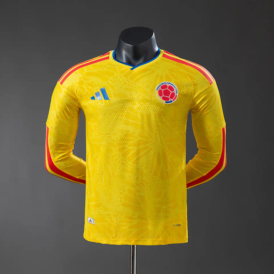 2026 Colombia Home Long Sleeve Player Edition Jersey 1