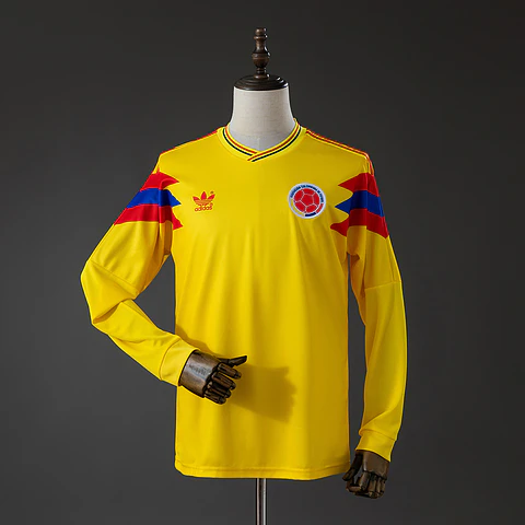 1990 Colombia Home Long Sleeve Jersey