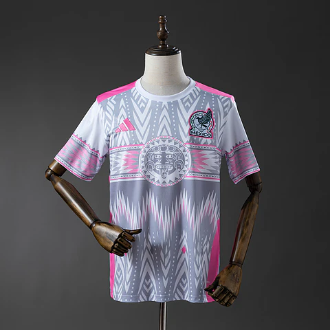 2025 Mexico Grey/Pink Jersey