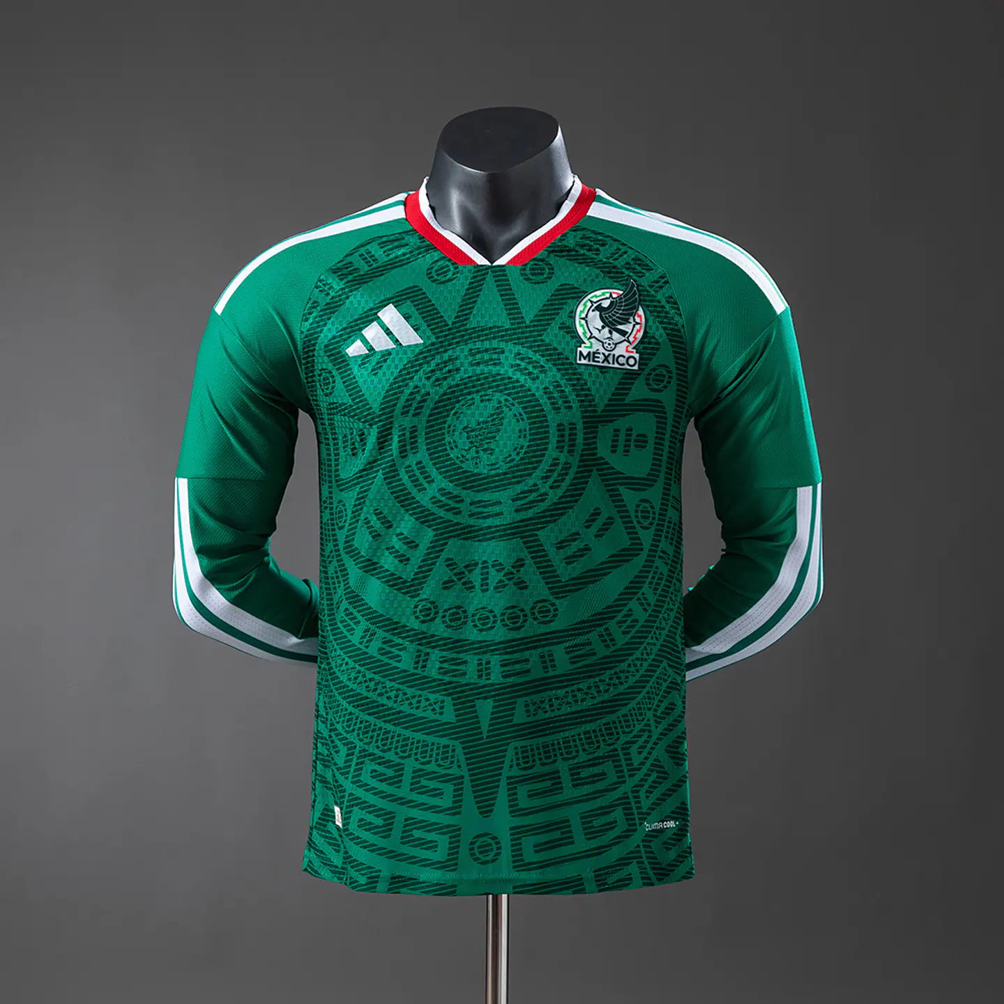 2026 Mexico Home Long Sleeve Player Edition Jersey 1
