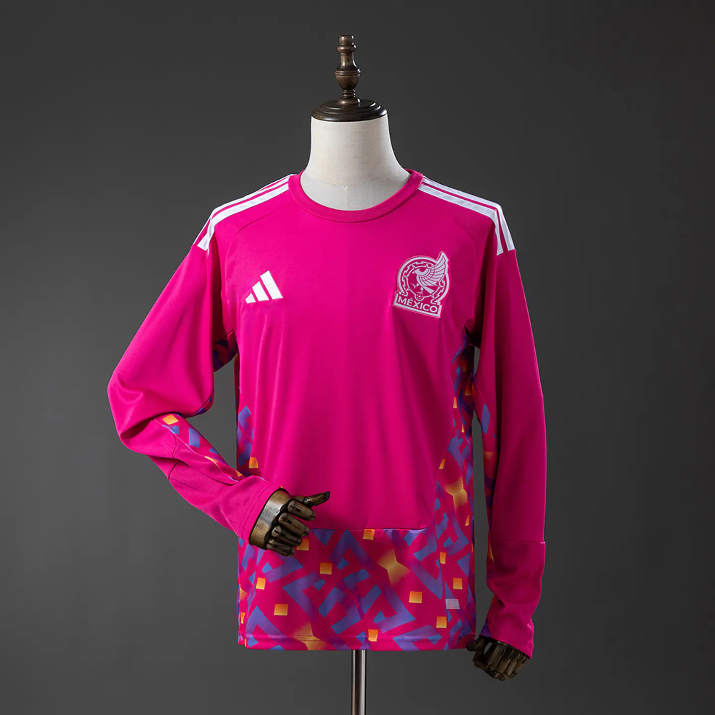 2026 Mexico Pink Goalkeeper Long Sleeve Jersey 1
