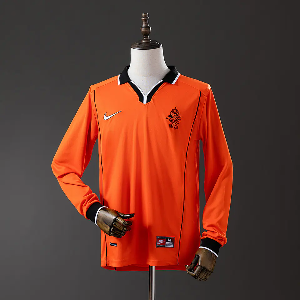 1998 Netherlands Home Long Sleeve Jersey 1