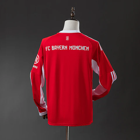 2025-26 Bayern Munich Home Long Sleeve Jersey