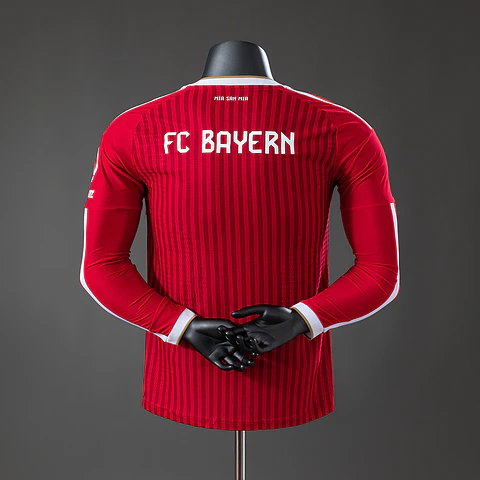 2026-27 Bayern Munich Home Long Sleeve Player Edition Jersey