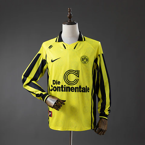 1996-97 Borussia Dortmund Home Long Sleeve Jersey