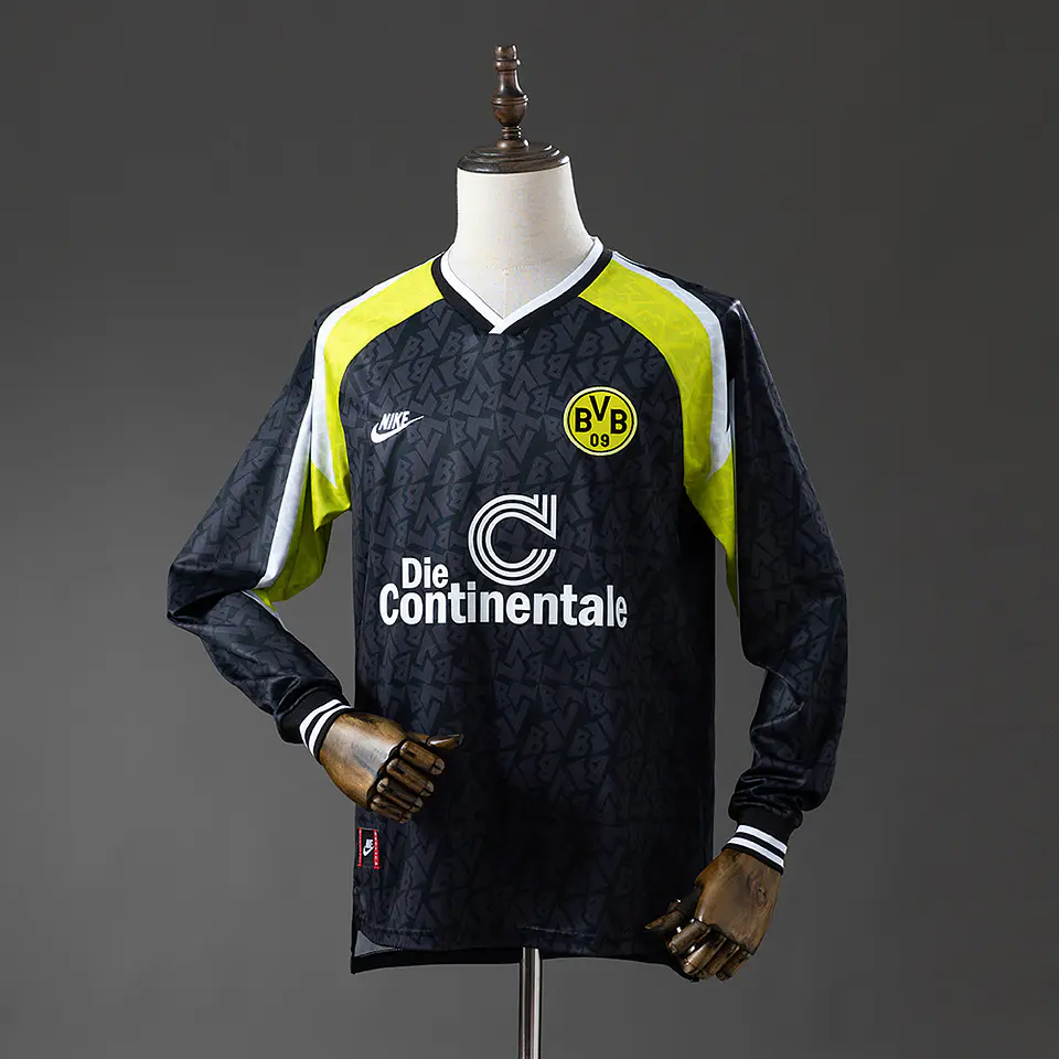 1995-96 Borussia Dortmund Away Long Sleeve Jersey 1