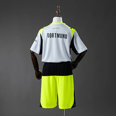 2025-26 Borussia Dortmund Away Kids Kit