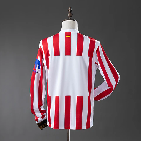 2025-26 Atletico Madrid Home Long Sleeve Jersey