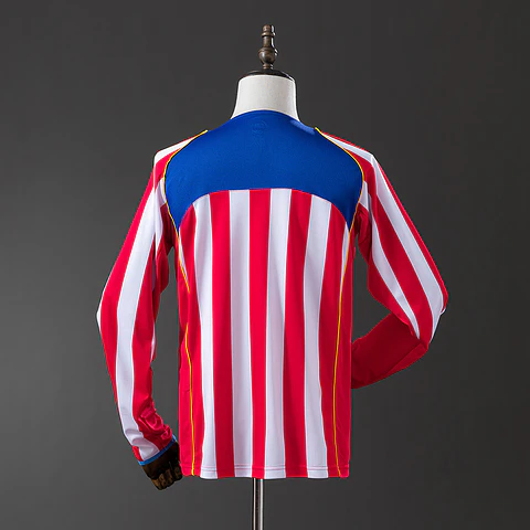 2004-05 Atletico Madrid Home Long Sleeve Jersey