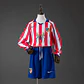 2004-05 Atletico Madrid Home Long Sleeve Kids Kit - thumbnail 1