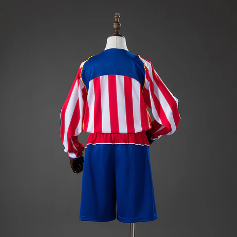 2004-05 Atletico Madrid Home Long Sleeve Kids Kit
