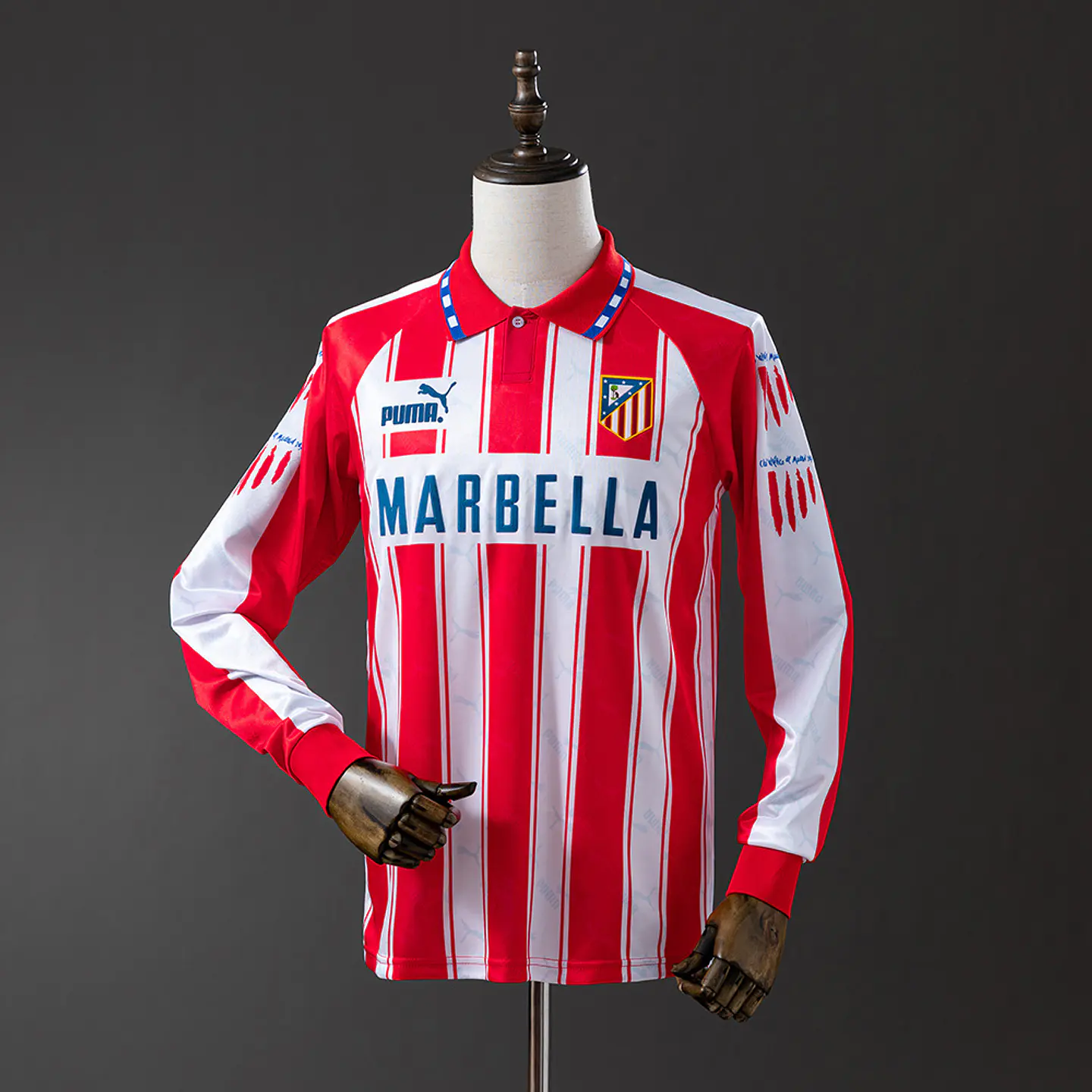 1994-95 Atletico Madrid Home Long Sleeve Jersey 1