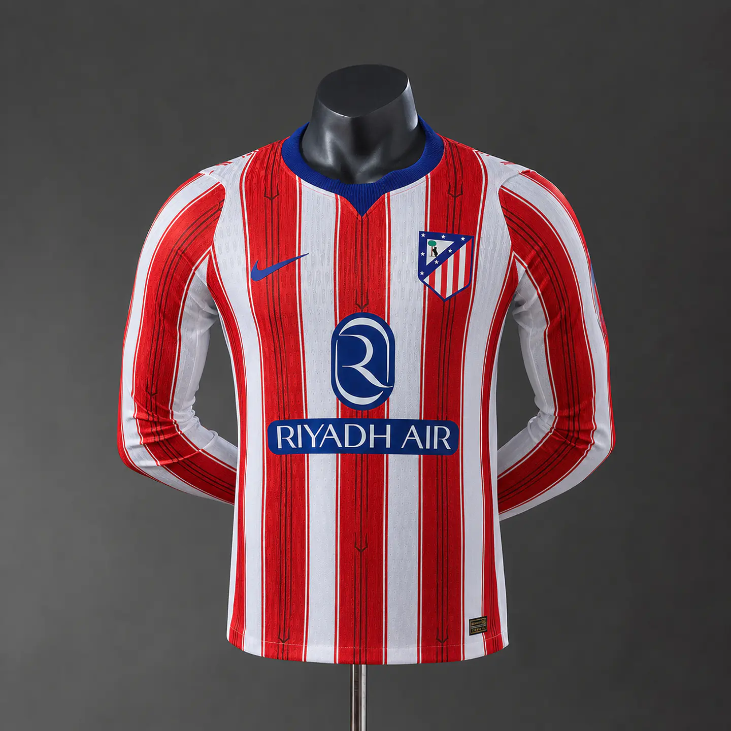 2026-27 Atletico Madrid Home Long Sleeve Player Edition Jersey 1