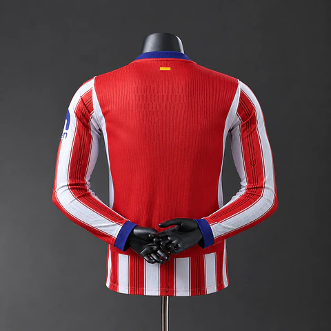 2026-27 Atletico Madrid Home Long Sleeve Player Edition Jersey