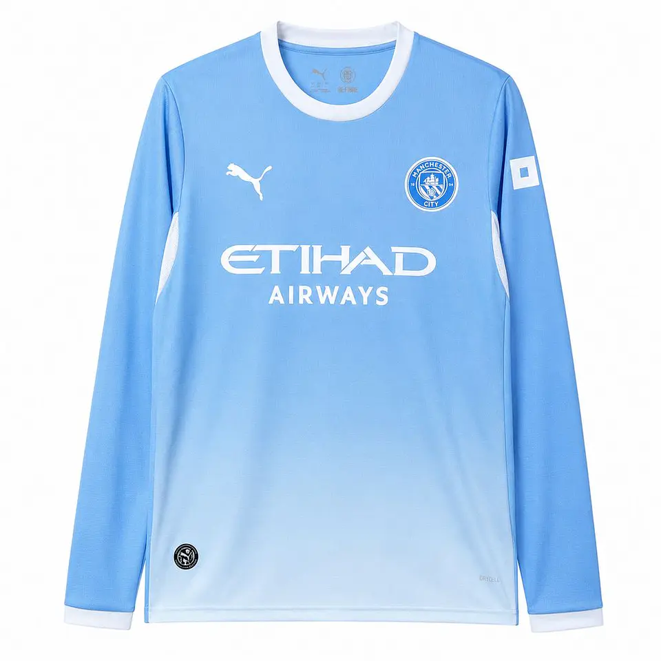 2026-27 Manchester City Home Long Sleeve Jersey 1
