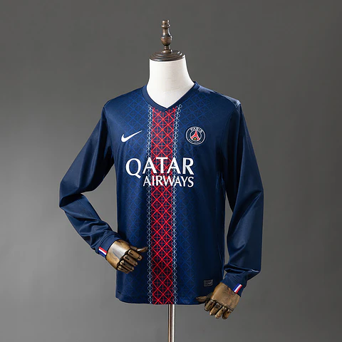 2025-26 PSG Home Long Sleeve Jersey