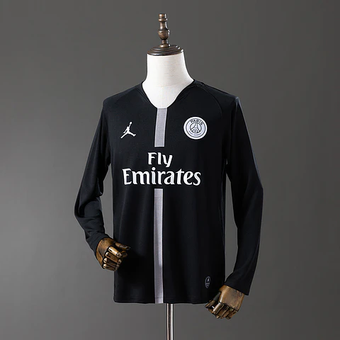 2018-19 PSG Champions League Home Long Sleeve Jersey