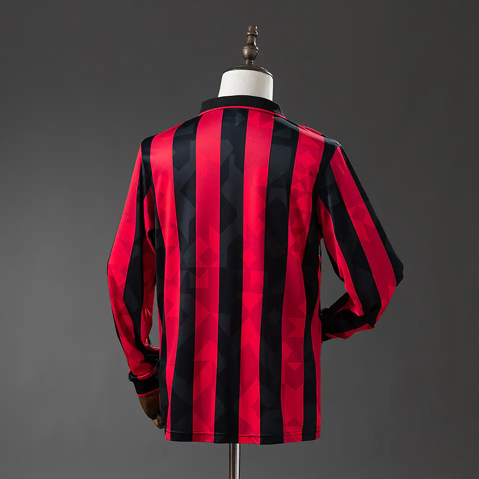 1993-94 AC Milan Home Long Sleeve Jersey 2