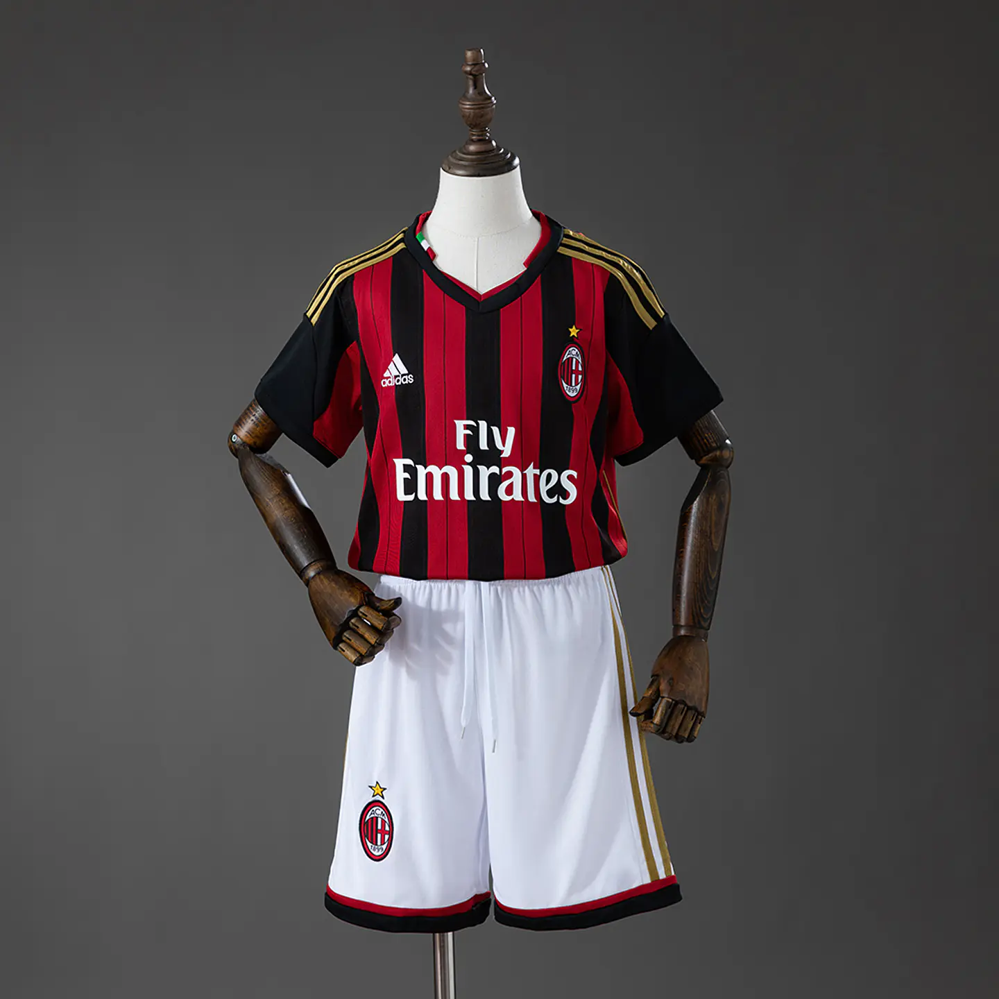 2013-14 AC Milan Home Kids Kit 1