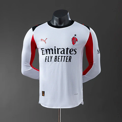 2025-26 AC Milan Away Long Sleeve Player Edition Jersey
