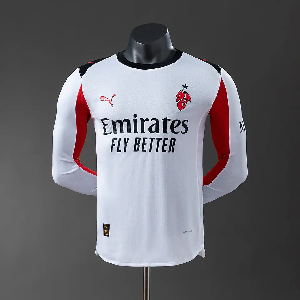 2025-26 AC Milan Away Long Sleeve Player Edition Jersey 1