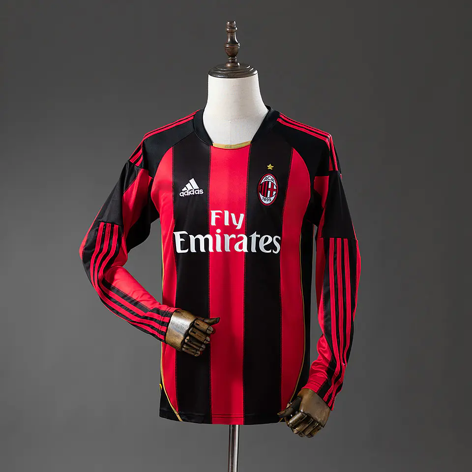 2010-11 AC Milan Home Long Sleeve Jersey 1