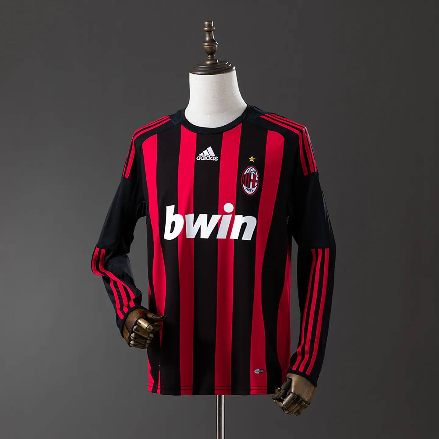2008-09 AC Milan Home Long Sleeve Jersey 1
