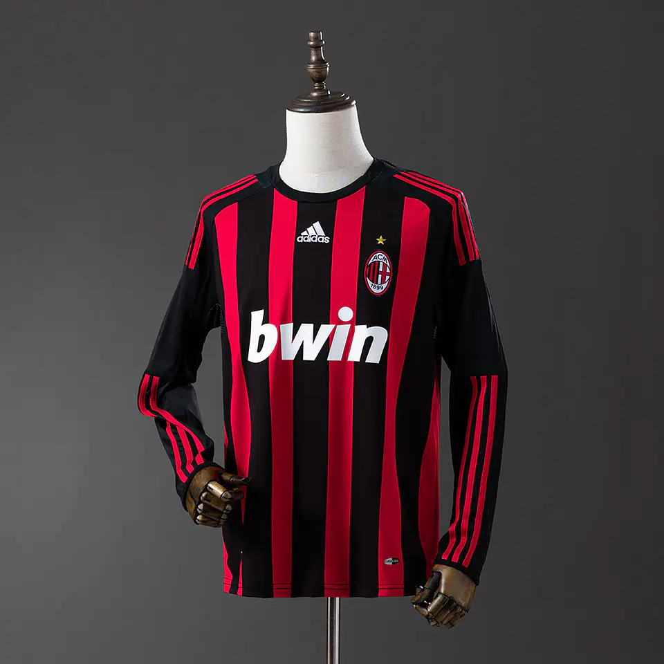 2008-09 AC Milan Home Long Sleeve Jersey 1